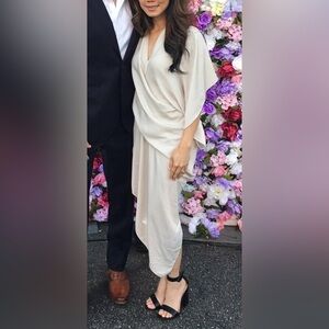 Revolve Grey Asymmetrical Dress size XS